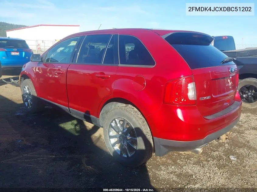 2013 FORD EDGE VIN 2FMDK4JCXDBC51202 — фото 3