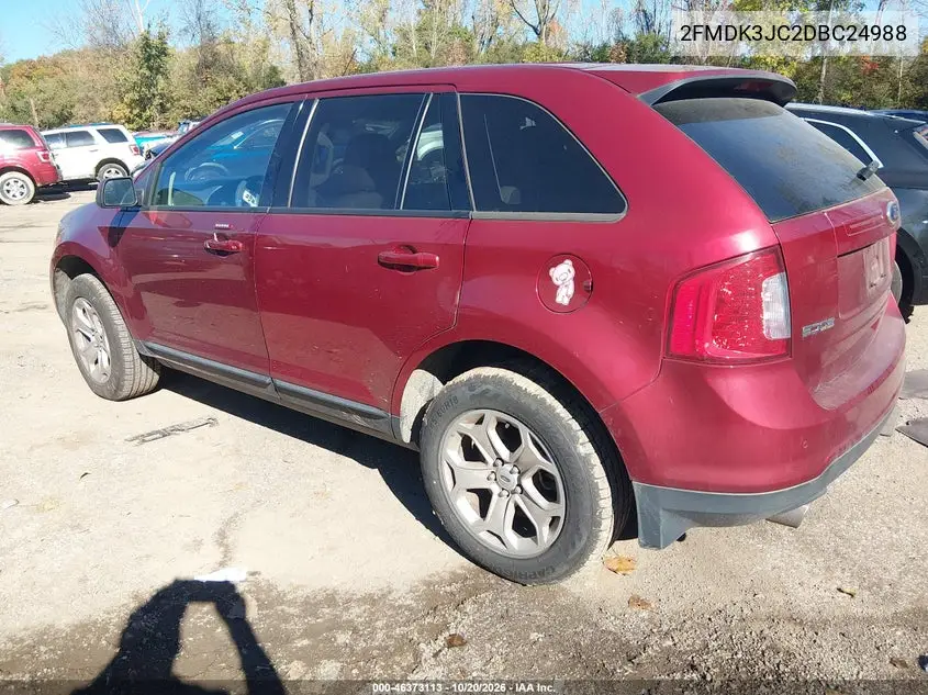 2013 FORD EDGE VIN 2FMDK3JC2DBC24988 — фото 3