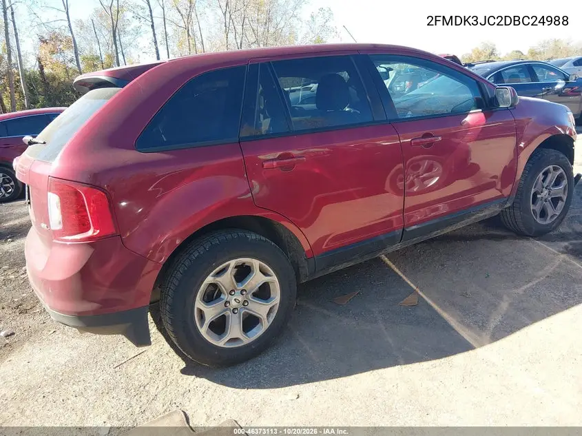 2013 FORD EDGE VIN 2FMDK3JC2DBC24988 — фото 4