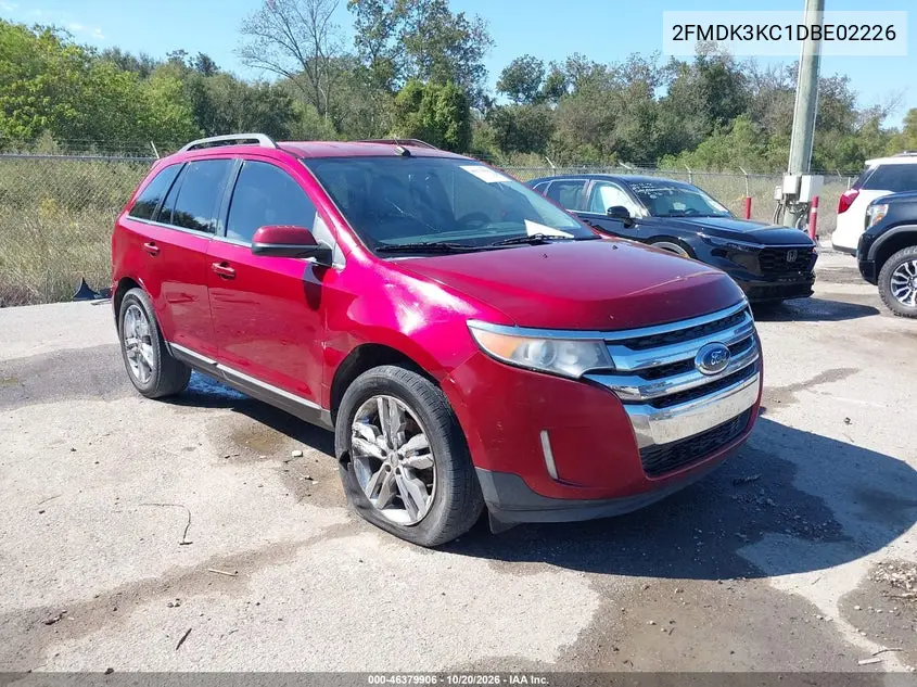FORD EDGE 2013, VIN 2FMDK3KC1DBE02226