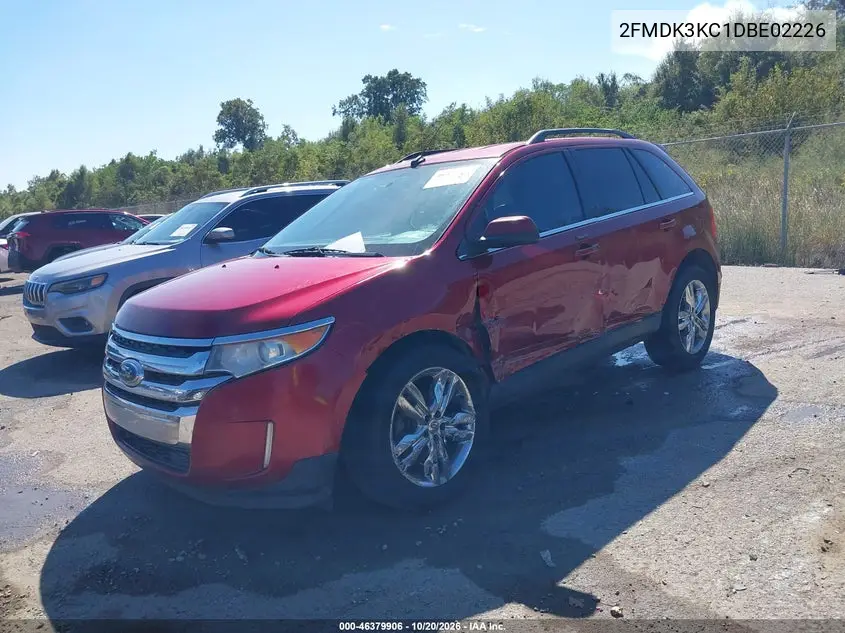 2013 FORD EDGE VIN 2FMDK3KC1DBE02226 — фото 2