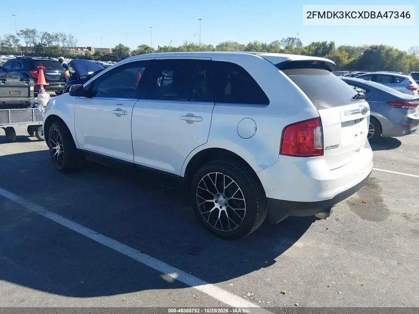 2013 FORD EDGE VIN 2FMDK3KCXDBA47346 — фото 3