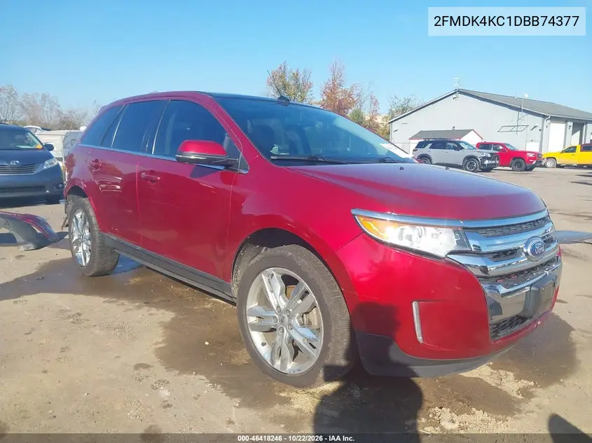 FORD EDGE 2013, VIN 2FMDK4KC1DBB74377