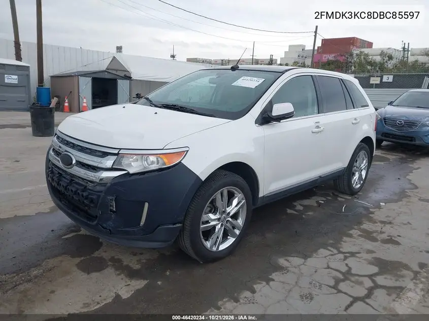2013 FORD EDGE VIN 2FMDK3KC8DBC85597 — фото 2