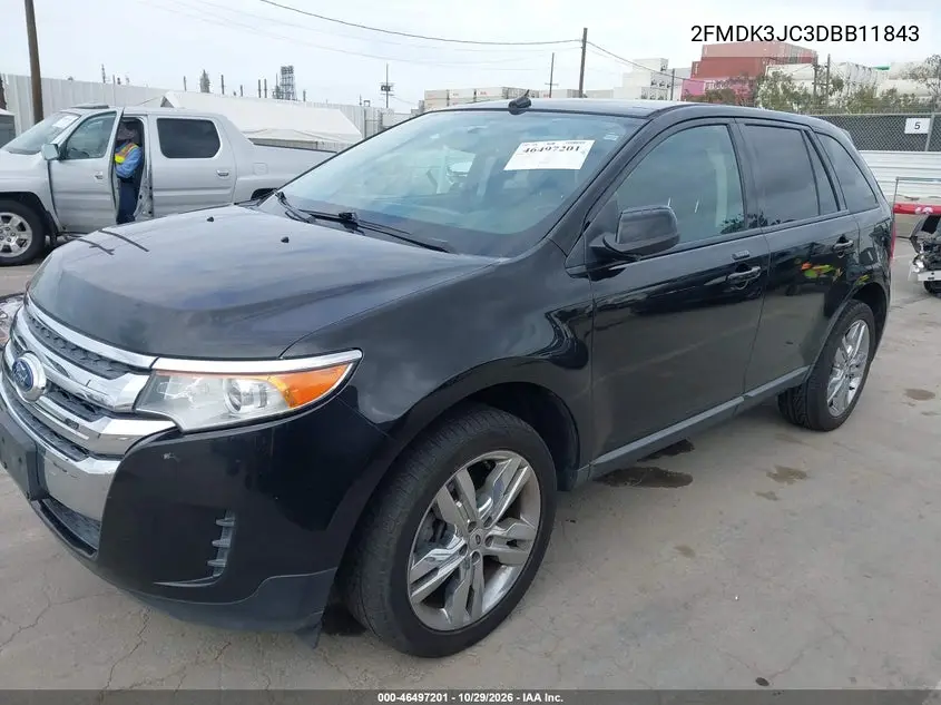 2013 FORD EDGE VIN 2FMDK3JC3DBB11843 — фото 2