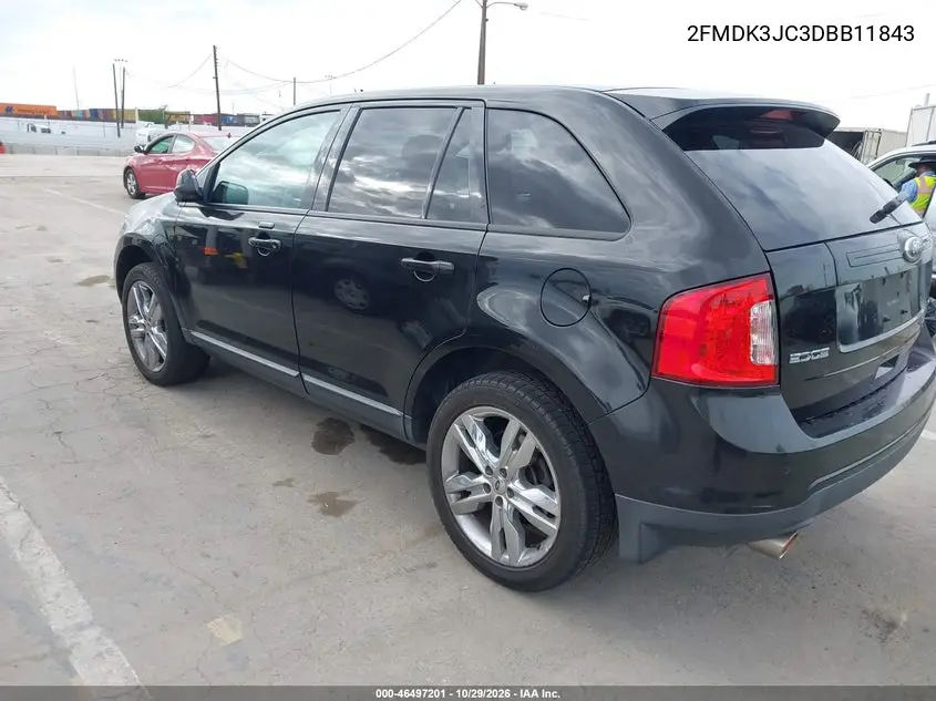2013 FORD EDGE VIN 2FMDK3JC3DBB11843 — фото 3