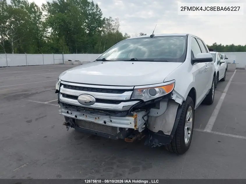 2014 FORD EDGE VIN 2FMDK4JC8EBA66227 — фото 2