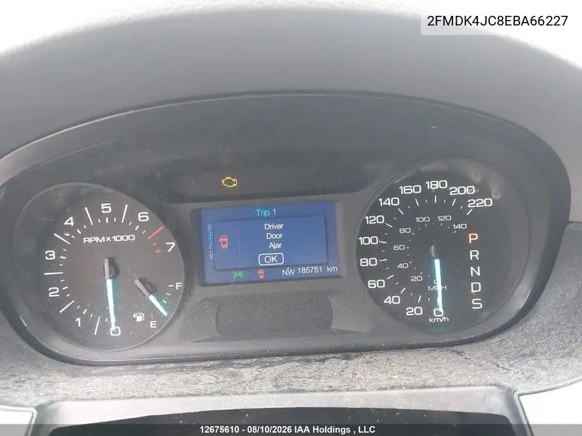 2014 FORD EDGE VIN 2FMDK4JC8EBA66227 — фото 7