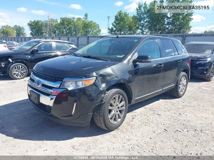 2014 FORD EDGE VIN 2FMDK3KC8EBA35195 — фото 2