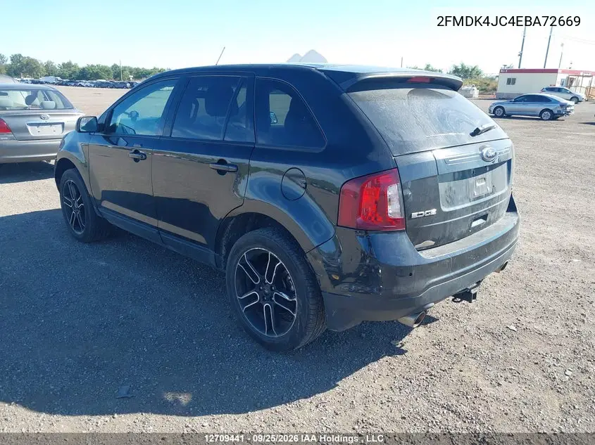 2014 FORD EDGE VIN 2FMDK4JC4EBA72669 — фото 3