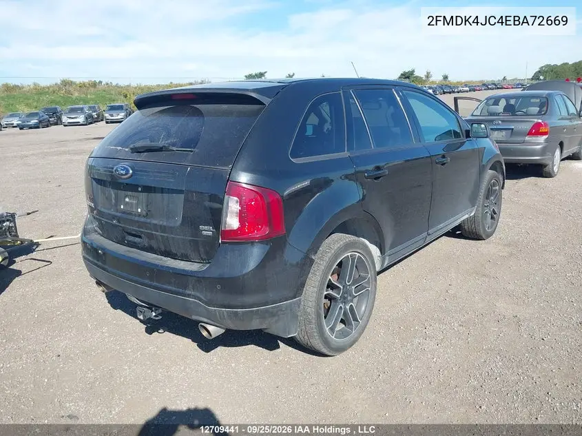2014 FORD EDGE VIN 2FMDK4JC4EBA72669 — фото 4
