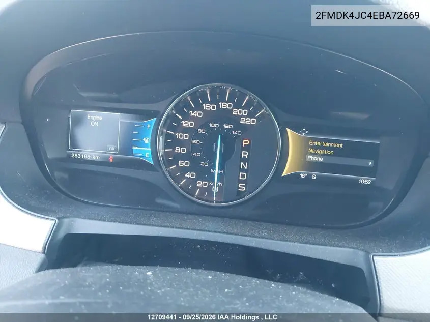 2014 FORD EDGE VIN 2FMDK4JC4EBA72669 — фото 7