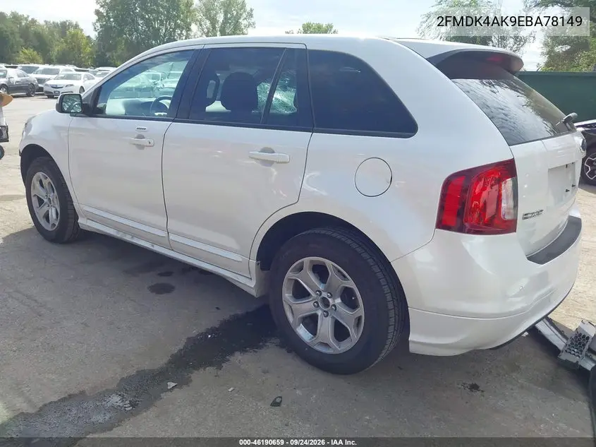 2014 FORD EDGE VIN 2FMDK4AK9EBA78149 — фото 3