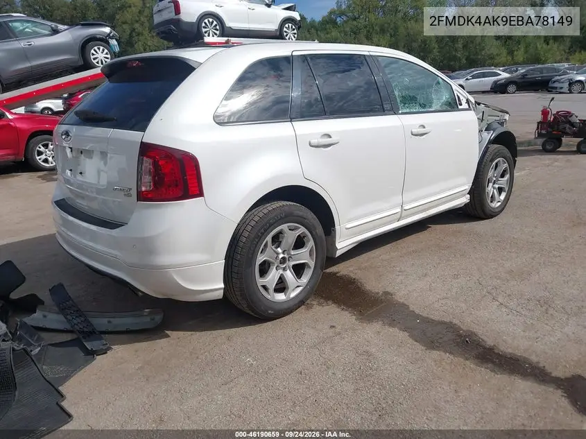 2014 FORD EDGE VIN 2FMDK4AK9EBA78149 — фото 4
