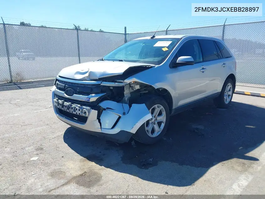 2014 FORD EDGE VIN 2FMDK3JCXEBB28897 — фото 2