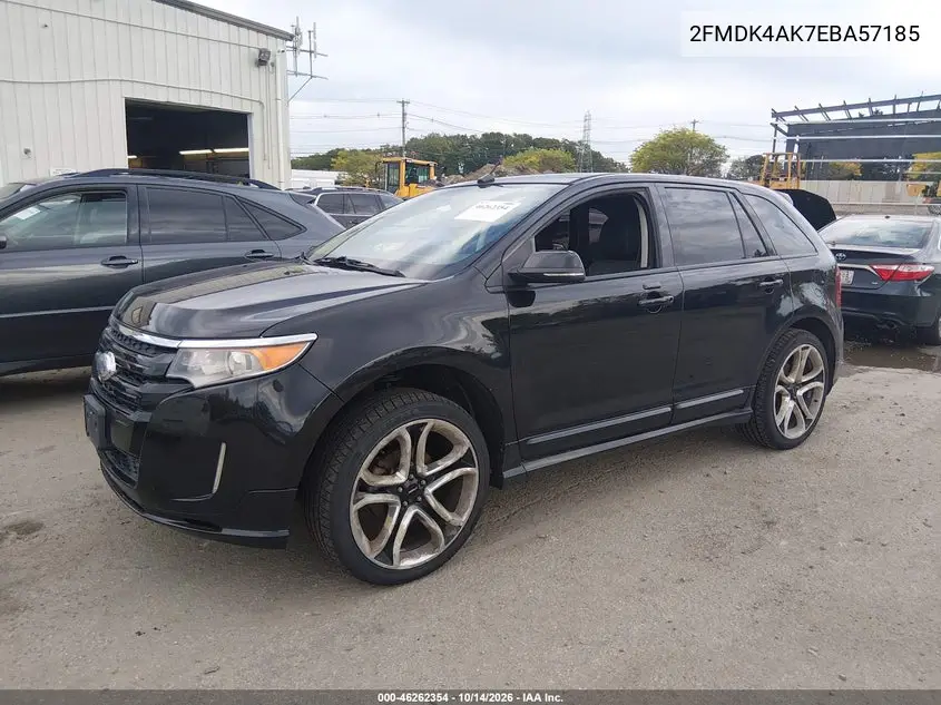 2014 FORD EDGE VIN 2FMDK4AK7EBA57185 — фото 2