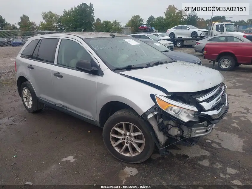 FORD EDGE 2014, VIN 2FMDK3GC9EBA02151