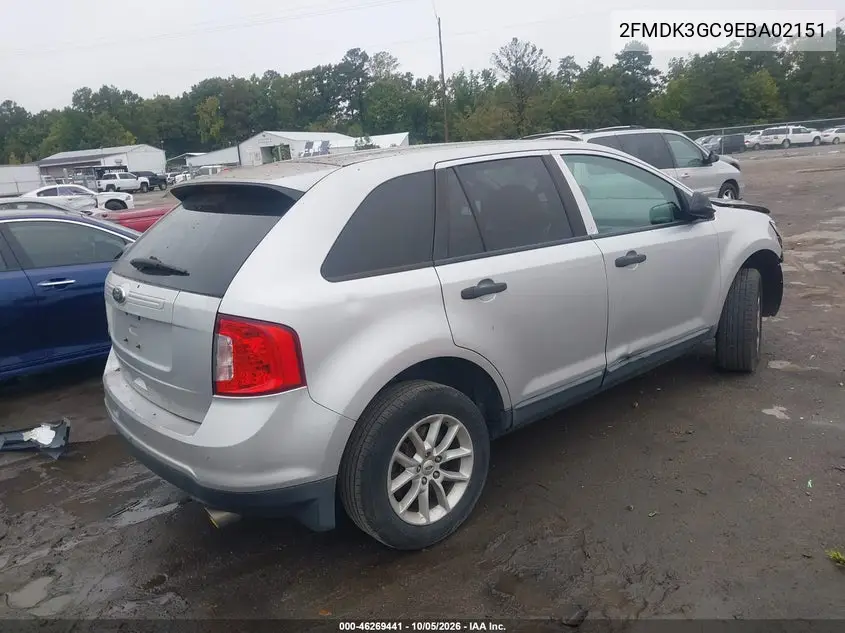 2014 FORD EDGE VIN 2FMDK3GC9EBA02151 — фото 4