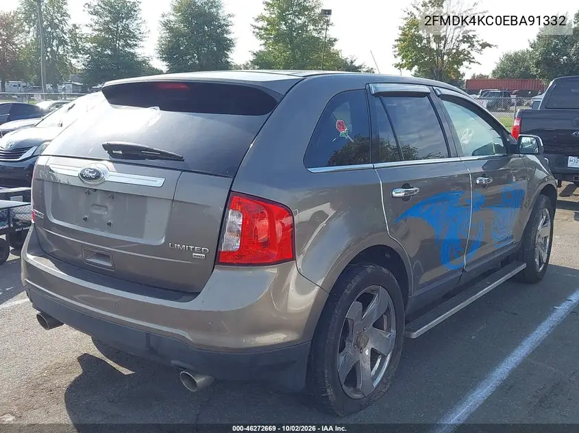 2014 FORD EDGE VIN 2FMDK4KC0EBA91332 — фото 4