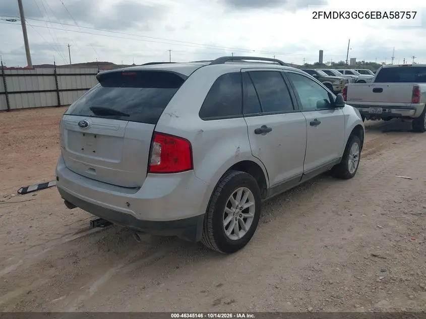 2014 FORD EDGE VIN 2FMDK3GC6EBA58757 — фото 4