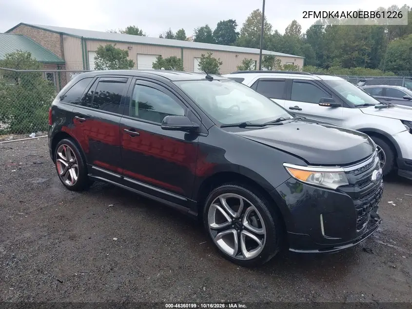 FORD EDGE 2014, VIN 2FMDK4AK0EBB61226
