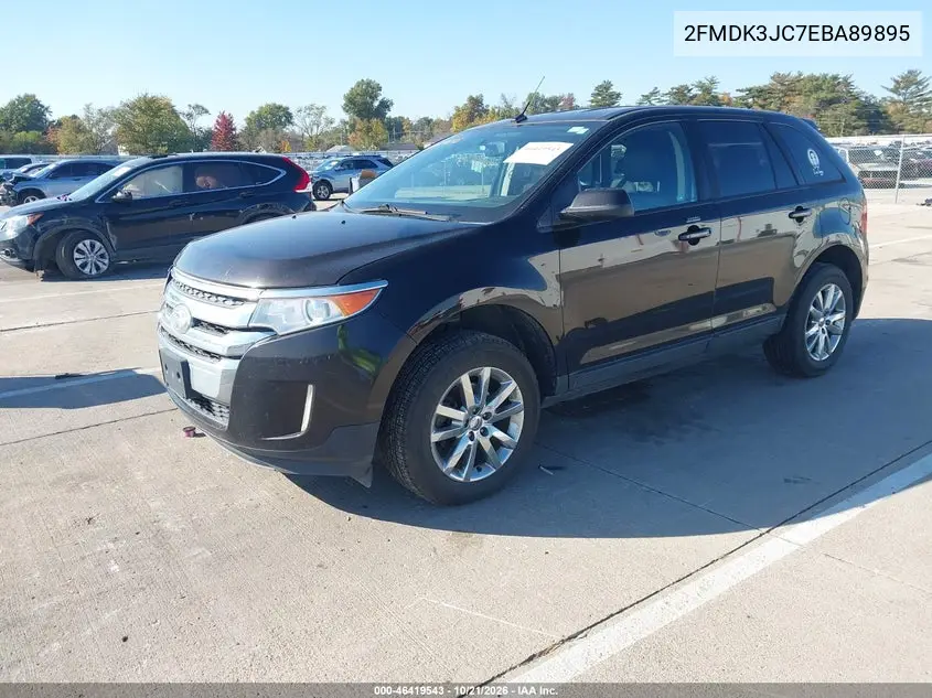 2014 FORD EDGE VIN 2FMDK3JC7EBA89895 — фото 2