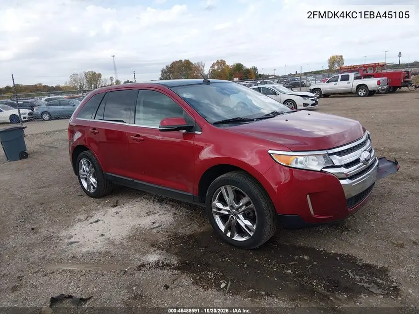 FORD EDGE 2014, VIN 2FMDK4KC1EBA45105