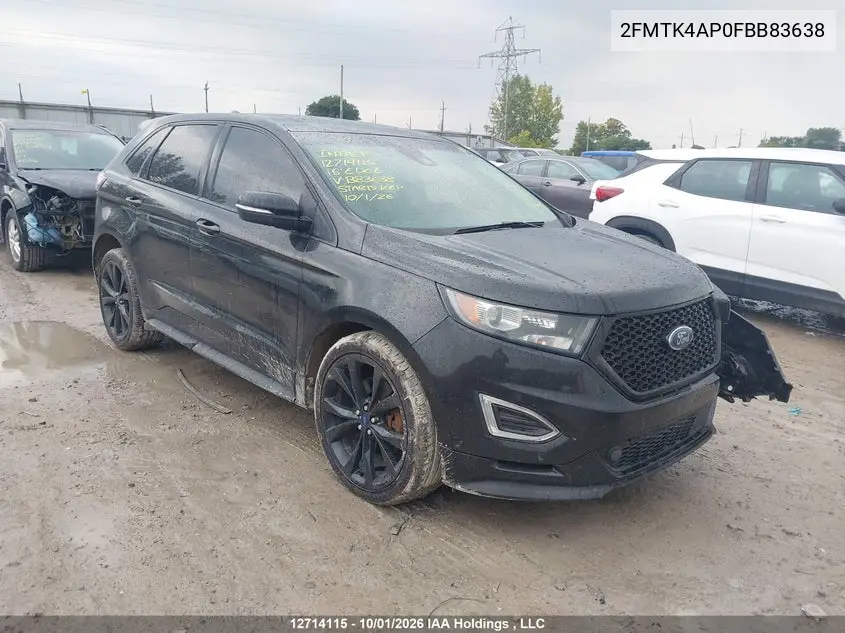 FORD EDGE 2015, VIN 2FMTK4AP0FBB83638