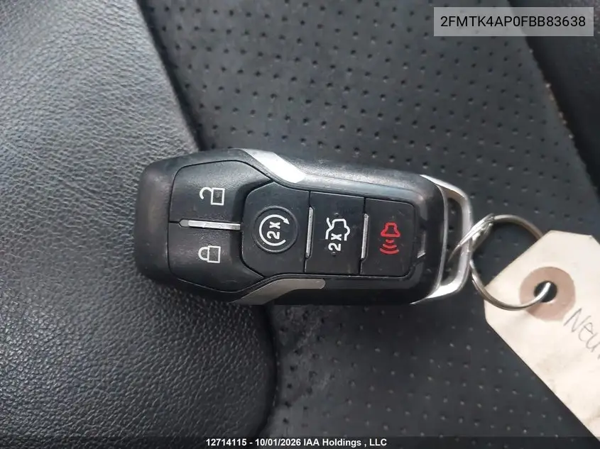 2015 FORD EDGE VIN 2FMTK4AP0FBB83638 — фото 11