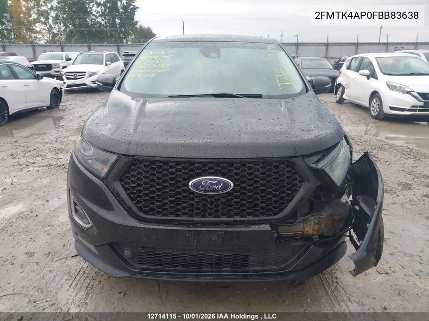 2015 FORD EDGE VIN 2FMTK4AP0FBB83638 — фото 12