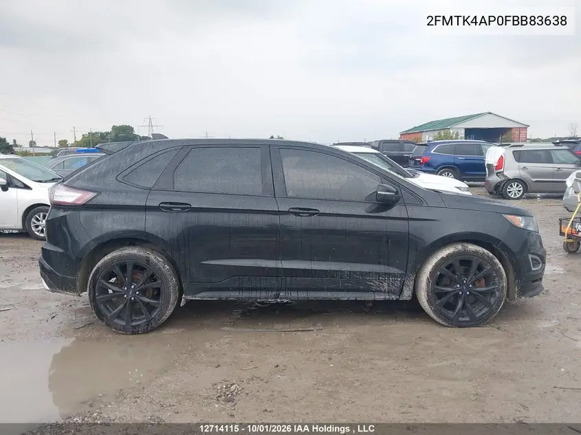 2015 FORD EDGE VIN 2FMTK4AP0FBB83638 — фото 13