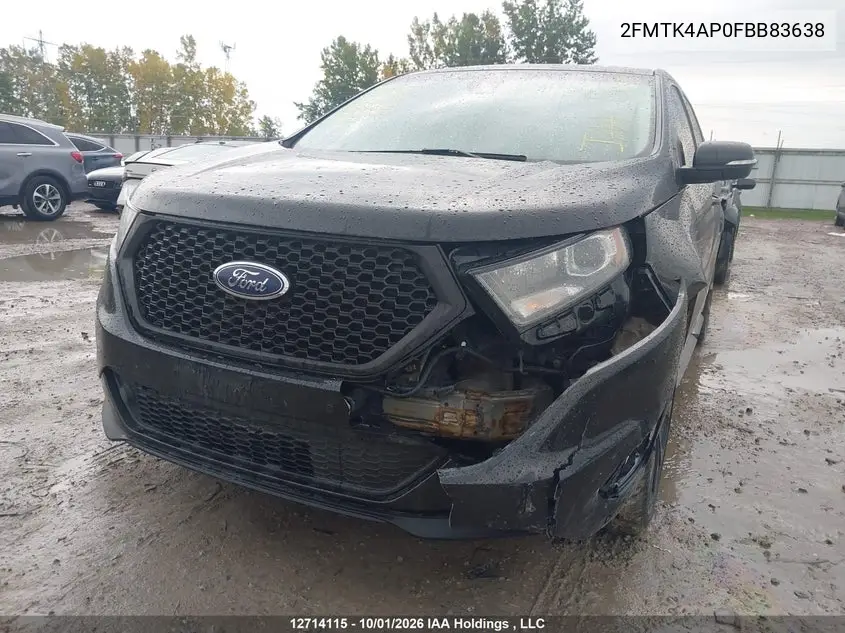 2015 FORD EDGE VIN 2FMTK4AP0FBB83638 — фото 6