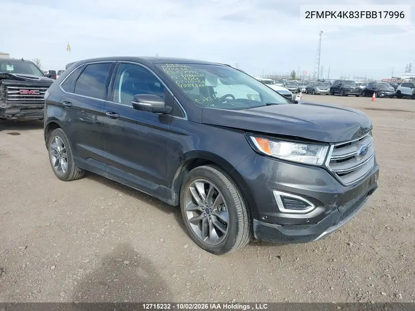 FORD EDGE 2015, VIN 2FMPK4K83FBB17996