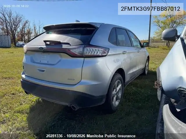 2015 FORD EDGE VIN 2FMTK3G97FBB87012 — фото 4