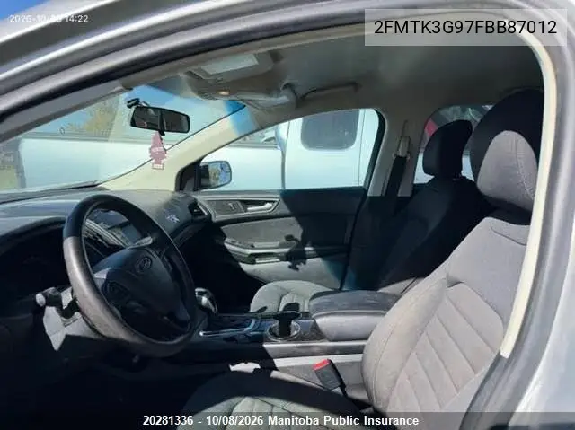 2015 FORD EDGE VIN 2FMTK3G97FBB87012 — фото 5