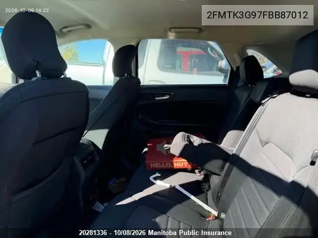 2015 FORD EDGE VIN 2FMTK3G97FBB87012 — фото 8