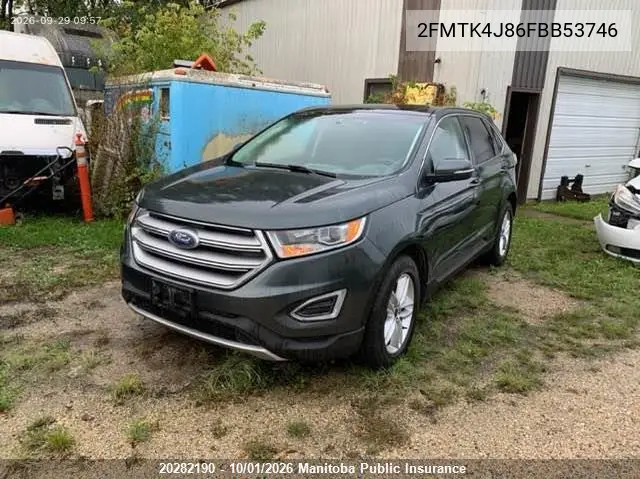 2015 FORD EDGE VIN 2FMTK4J86FBB53746 — фото 2