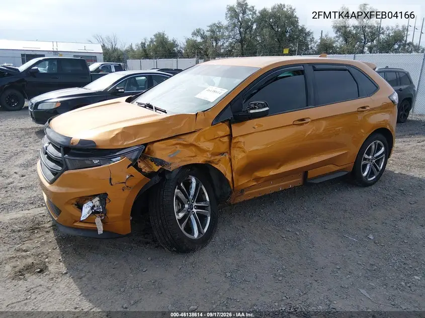 2015 FORD EDGE VIN 2FMTK4AP8FBB04166 — фото 2