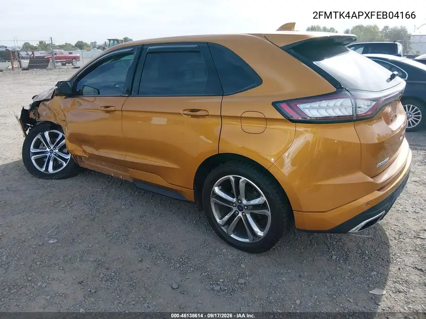 2015 FORD EDGE VIN 2FMTK4AP8FBB04166 — фото 3