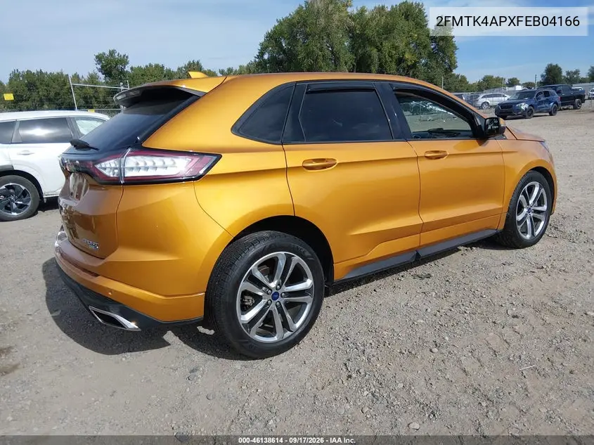 2015 FORD EDGE VIN 2FMTK4AP8FBB04166 — фото 4