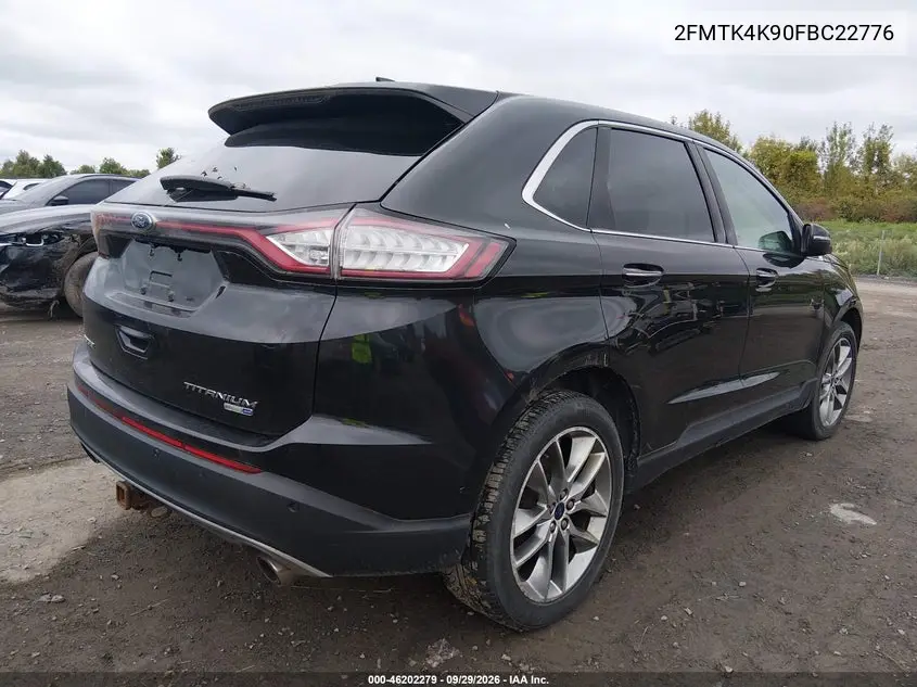 2015 FORD EDGE VIN 2FMTK4K90FBC22776 — фото 4