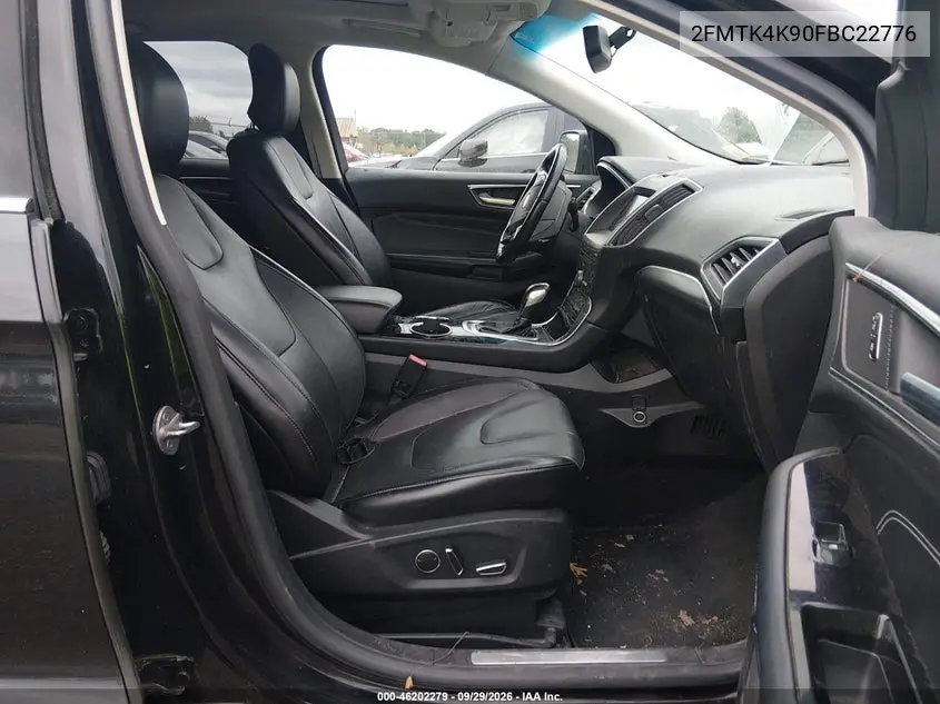 2015 FORD EDGE VIN 2FMTK4K90FBC22776 — фото 5
