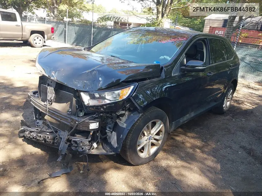 2015 FORD EDGE VIN 2FMTK4K86FBB44382 — фото 2