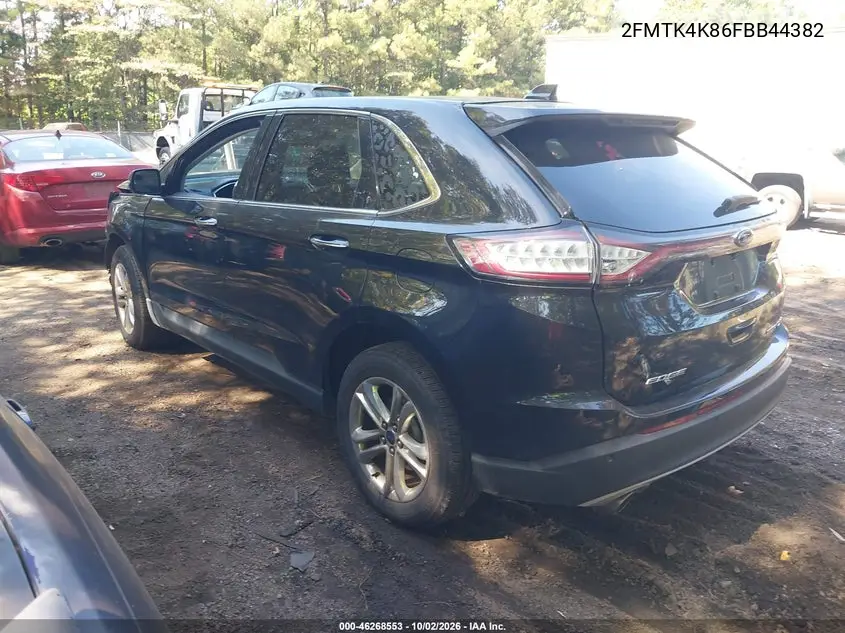 2015 FORD EDGE VIN 2FMTK4K86FBB44382 — фото 3