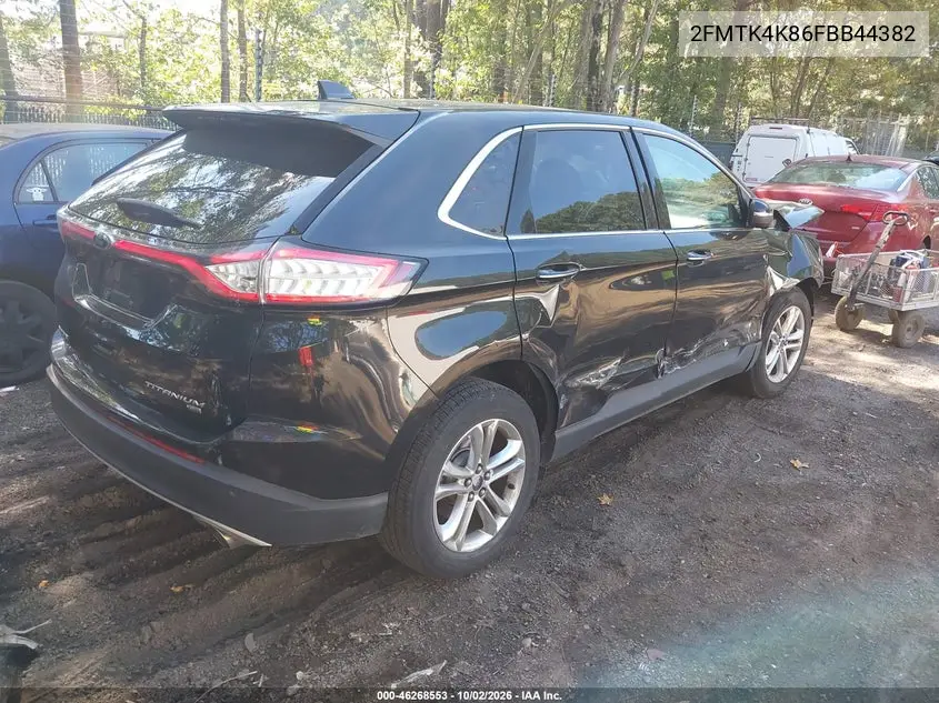 2015 FORD EDGE VIN 2FMTK4K86FBB44382 — фото 4