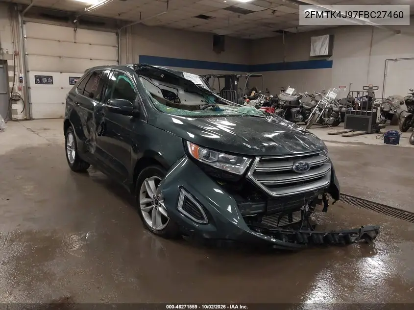 FORD EDGE 2015, VIN 2FMTK4J97FBC27460
