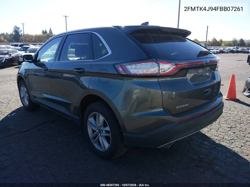 2015 FORD EDGE VIN 2FMTK4J94FBB07261 — фото 3