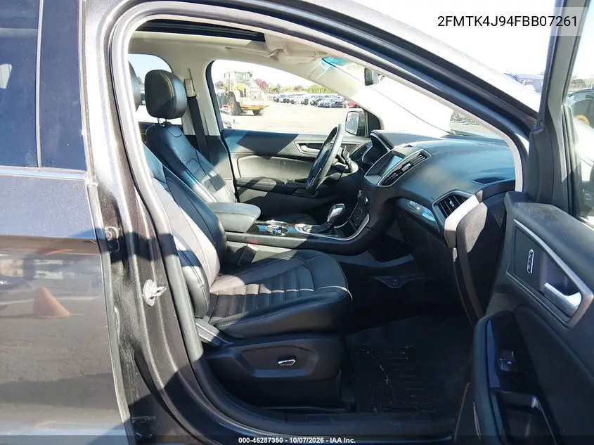 2015 FORD EDGE VIN 2FMTK4J94FBB07261 — фото 5