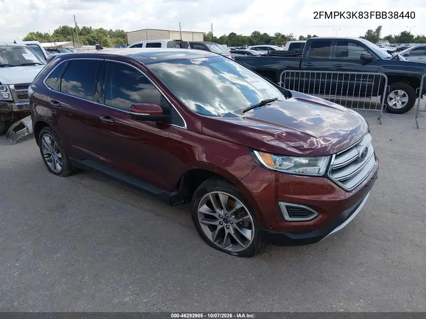 FORD EDGE 2015, VIN 2FMPK3K83FBB38440