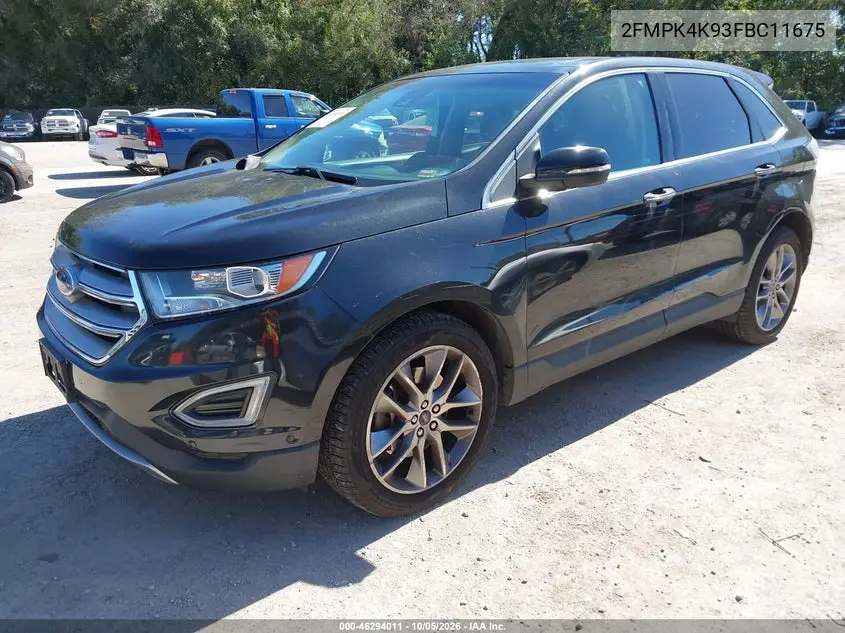 2015 FORD EDGE VIN 2FMPK4K93FBC11675 — фото 2